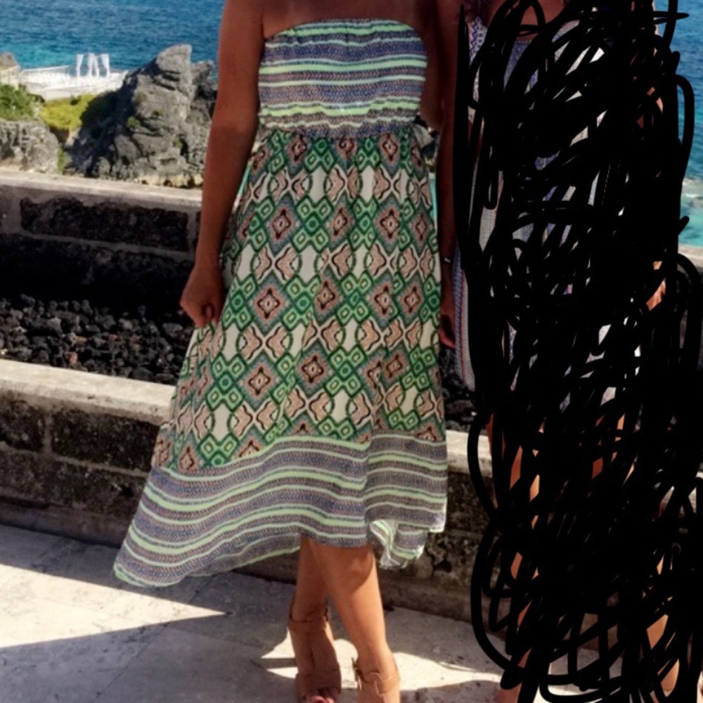 Strapless sun dress